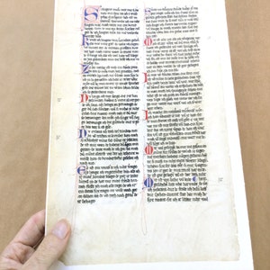 Medieval Script Pages, Handwritten Script, Middle Ages, Illuminated ...