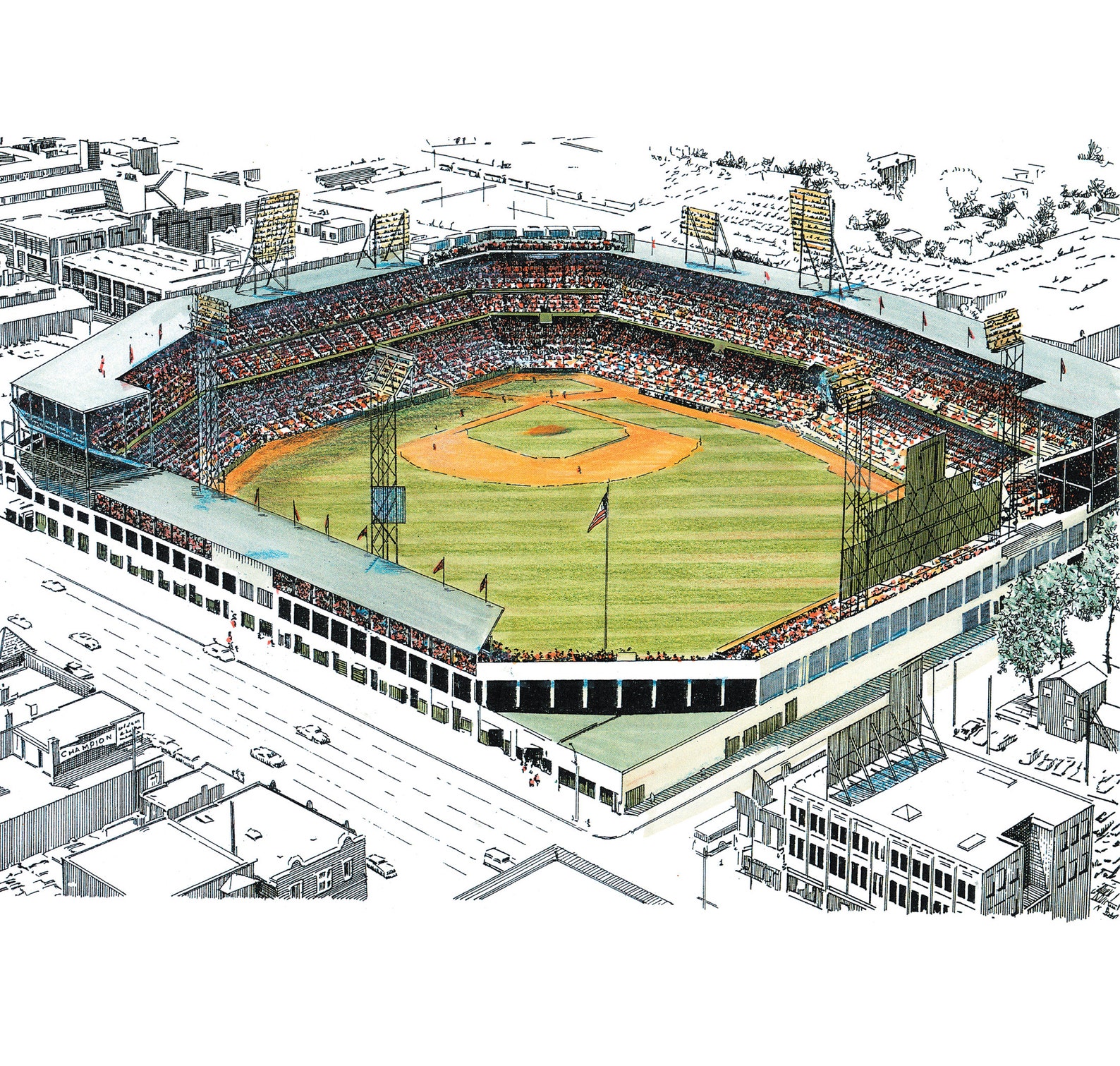 Sportsman's Park St Louis Cardinals Former Busch Stadium LIMITED