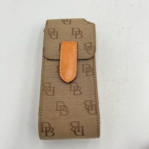 Dooney & Bourke Black and Tan Leather Eye Glasses Holder Buy Dooney Bourke Black British Tan Leather Six 6 Piece Set  main image 4