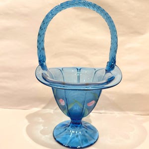 Fenton Basket Hand Painted and Signed - Etsy
