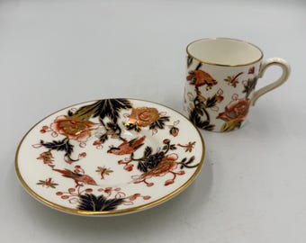 Coalport Bone China Hong Kong-patroon demitasse kop schotel set Engeland Imari
