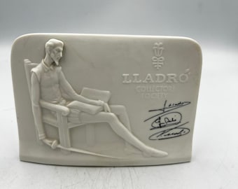 Lladro Vintage Collectors Society 1985 Don Quixote Porcelain Plaque Signed