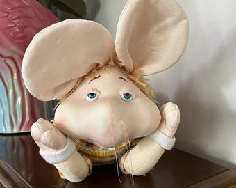 Vintage Originale Topo Gigio Giochi Preziosi Vinyl Head Plush W