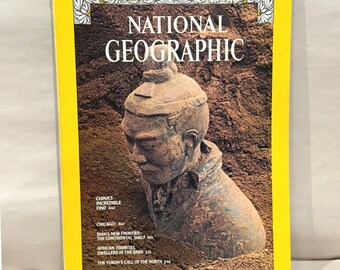 National Geographic April 1978 China Terracotta Find Canada Map Vol 153 No 4