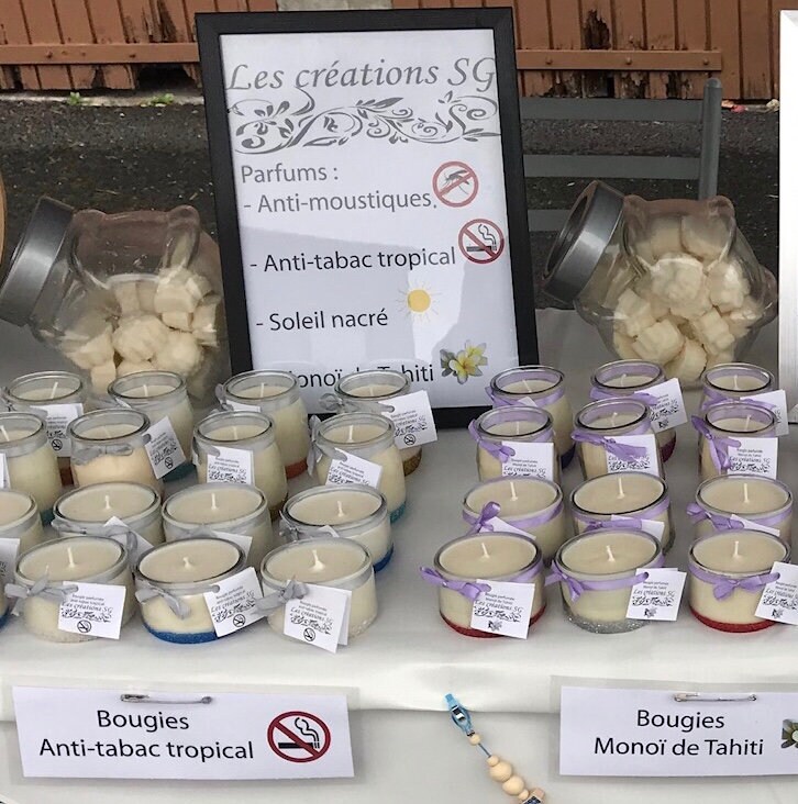 Bougie Parfumée Monoî de Tahiti Cire Soja
