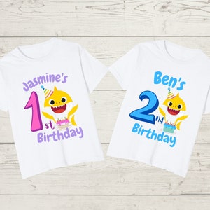Baby shark t shirt print clearance
