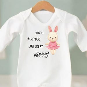 Born To Dance baby set, baby bodysuit, new Baby, Baby Boy gift, Baby Girl Vest, baby dancer sleepsuit