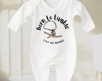 Rompertje Born To Tumble, aangepaste naam
