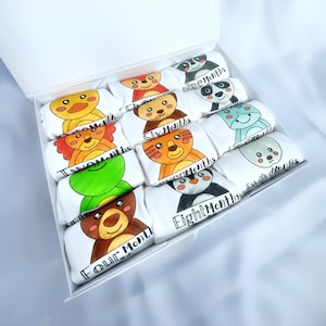 Baby Monthly Milestone Bodysuits set, Baby Shower gift, Milestone Onesies, Baby gifts, Baby Hamper, Baby Girl, Baby Boy, Baby Vests