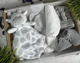 Adorable Giraffe Comforter Baby gift, unique baby gift box, Pregnancy gift, new baby gift, newborn gift for baby, cute baby gift