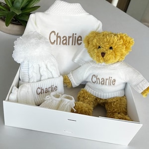 Baby Teddy Gift, Personalised Baby Hamper, Baby Boy Gift, Baby Shower, Baby Shower, Baby Blanket, Baby Girl, Newborn Gift Set