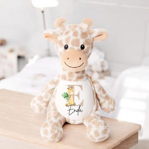 Personalised Giraffe Teddy, Baby Gift, Birth Gift, Custom name, Baby Boy, Giraffe gift, Gifts for Grandchildren, Baby Gift,Children's gift