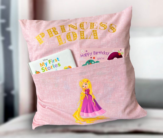 Cuscino da lettura principessa per bambini, regalo cuscino per ragazze,  cuscini personalizzati fatti a mano, regalo da lettura principessa -   Italia