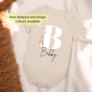 Personalised Initial Baby grow, Personalised baby vest, new Baby, Baby Boy gift, Baby Girl Vest, baby boy announcement, baby announcement