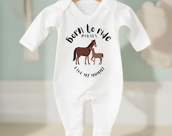 Neugeborenen Pferden, Schlafanzug, Body, neues Baby, Baby-Jungen-Geschenk, Baby-Weste zu reiten