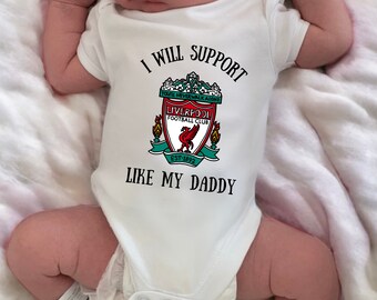 Liverpool Baby bodysuit, football baby body suit, new Baby, Baby Boy gift, Baby Girl Vest, LFC Bodysuit, Liverpool football club bodysuit