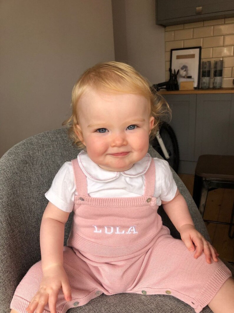 Knitted Baby Dungarees Designer Baby Boy Romper Baby Boy Etsy UK