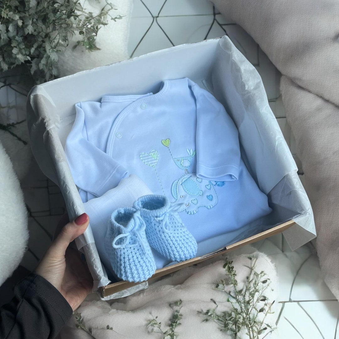 New Baby Boy Gift Baby Clothes Gift Set, Baby Shower, Sleep Suit, Baby ...
