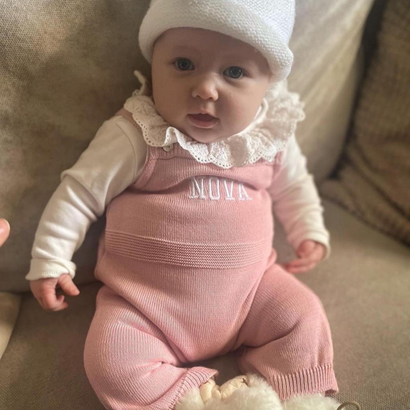 Knitted Baby Dungarees, Designer Baby Boy Romper, Baby Boy Dungarees, Baby Shower Gift, Baby Boy Christening outfit, Newborn Gift