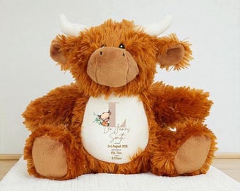 Personalised Birth Soft toy, Baby Gift, Birth Gift, Custom name, Baby Boy, Giraffe gift, Gifts for Grandchildren, Baby Gift, Newborn  gift