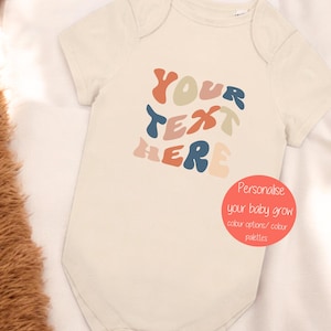 Custom Baby Vest, baby bodysuit, new Baby, Baby Boy gift, Baby Girl Vest, Personalise Bodysuit, Create your own design custom baby bodysuit
