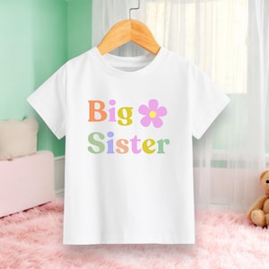 Big Sister Toddler Shirt - Announcement Kids Shirt - Big Sister Gift - Big Sister Top / Tshirt