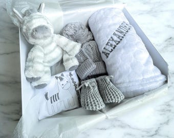 Baby Gift, Personalised Baby Gift Hamper, Zebra Baby Hamper, Baby Girl Gift Box, Baby Shower Hampers, New Baby Hampers