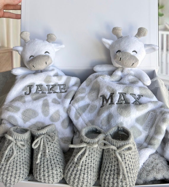 Adorable Twin Baby Gift Set With Storybook & Plush Bunnies - Perfect For Newborn Twins
