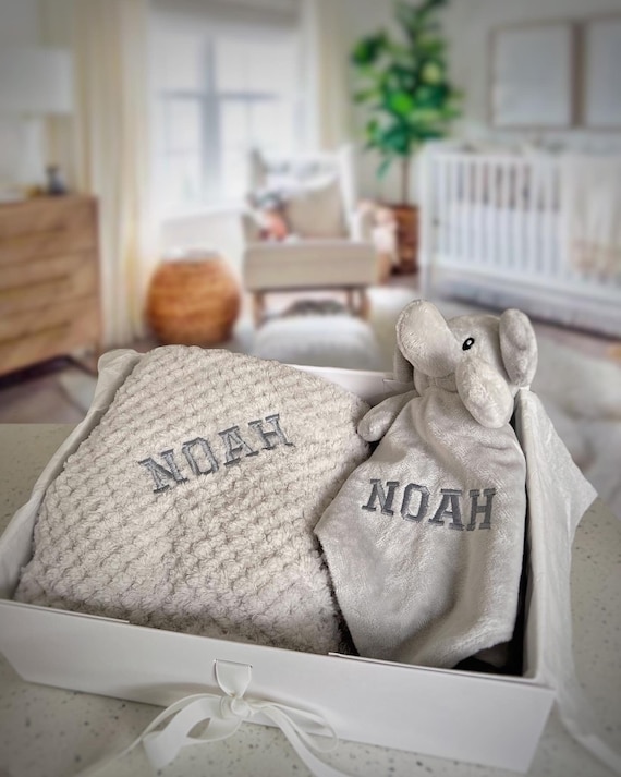 New baby gift Baby Comforter Blankie Blanket Gift Birthday Personalised. 