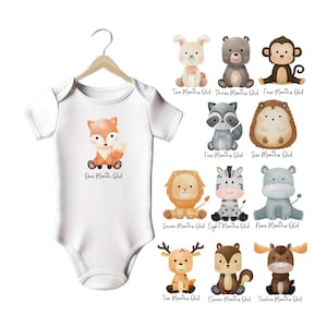 Hito mensual del bebé, body para bebé Milestone para regalo de bebé recién nacido, regalo de baby shower