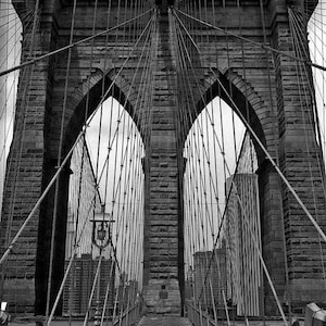 Brooklyn Bridge, New York, B&W Fine Art Photography, Wall Decor