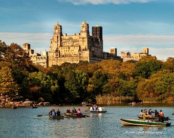 Boating in Central Park, Central Park, New York City, Wall Decor