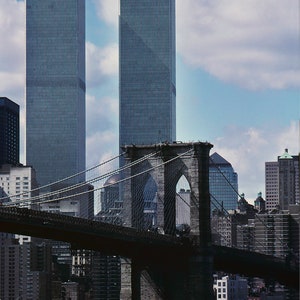 Zwillingstürme, Brooklyn Bridge, World Trade Center