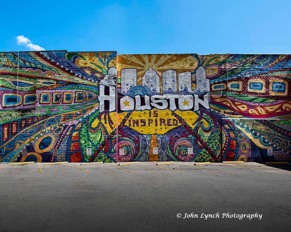 Houston is Inspired Mural Houston Murals Wall Art Etsy