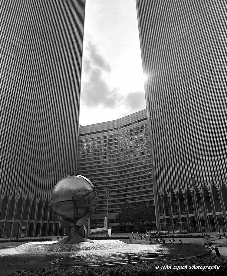 球体のあるワールド トレード センター プラザ、WTC 球体のあるワールド トレード センター プラザ、WTC
