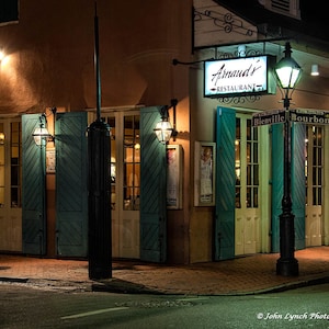 Arnaud&#39;s Restaurant, New Orleans, French Quarter, at night