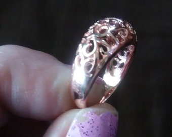 18 k rose vergoldet Frauen ring