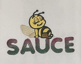 Cute Bee Sauce Machine Embroidery, Gift For Holidays Design, Kids Shirt Gift Idea, PES DST JEF Instant Download