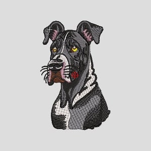 Staffordshire bull terrier, Embroidery File, Machine embroidery designs, file - 2 different sizes INSTANT DOWNLOAD