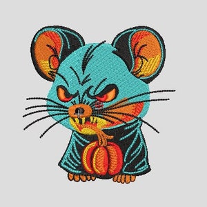 Halloween rat, Embroidery File, Machine embroidery designs, file - 2 different sizes INSTANT DOWNLOAD
