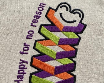 Funny Happy For No Reason Halloween Candy Embroidery Design, Spooky Machine Embroidery Pattern PES DST, Hoodie Instant Download