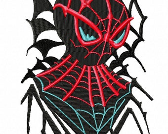 Gothic Spider Hero Web Creepy Cute Embroidery Design Superhero Machine Pattern Hoodie Sweatshirt Gift PES DST JEF Instant Download