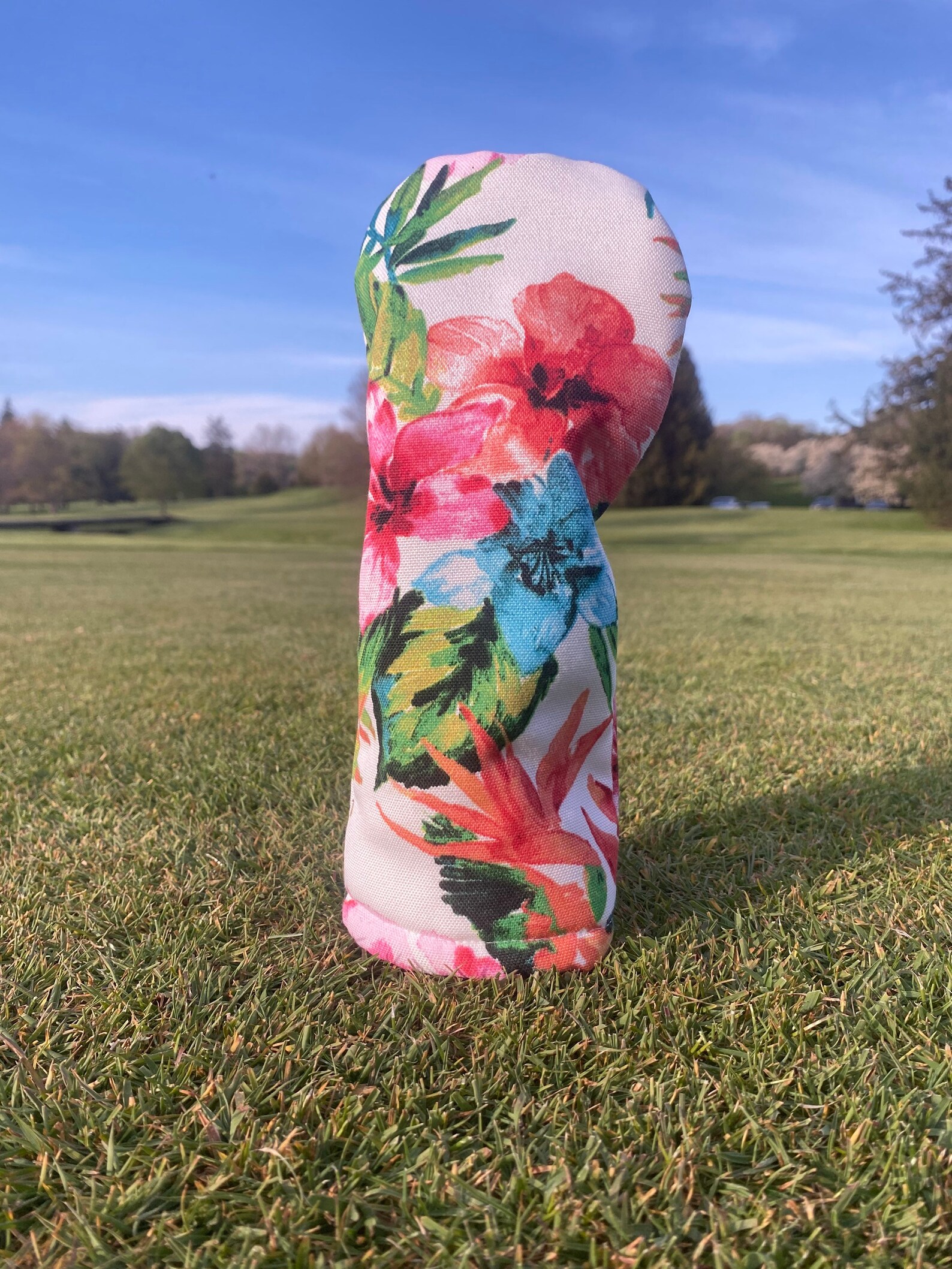 Floral Golf Headcover Etsy