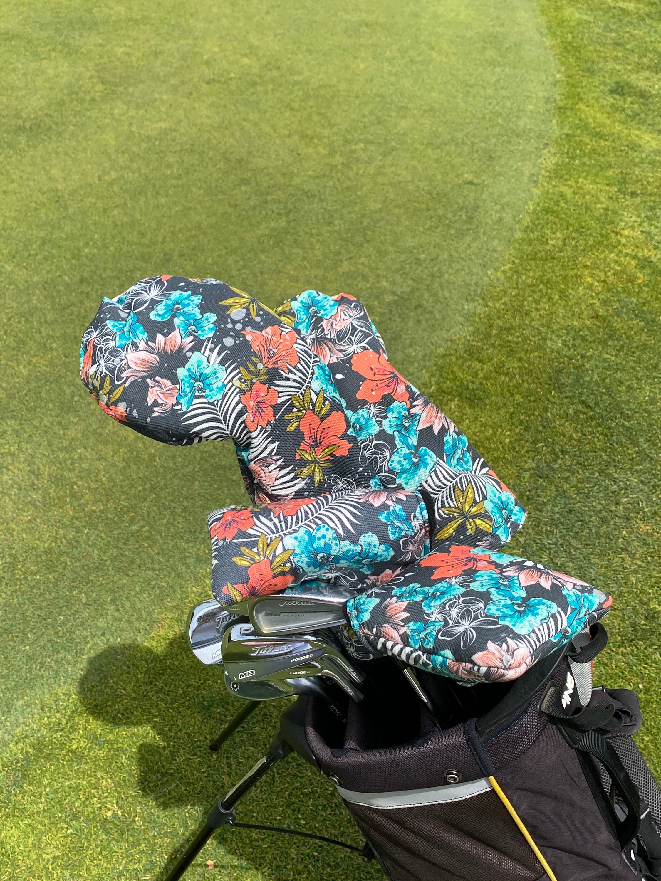 Tropical Floral Golf Putter Cover Etsy