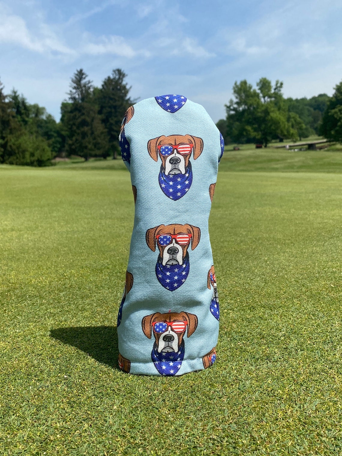 USA Boxer Golf Head Cover Etsy