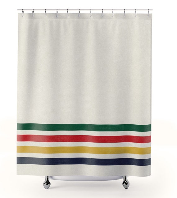 Vintage Striped ADK Adirondack Window Curtain
