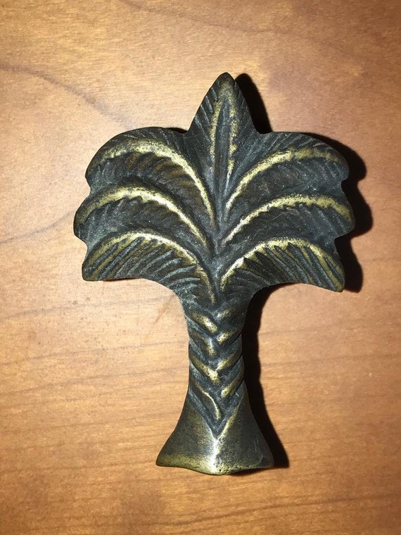 Bronze Palm Tree Door Drawer Pulls Etsy