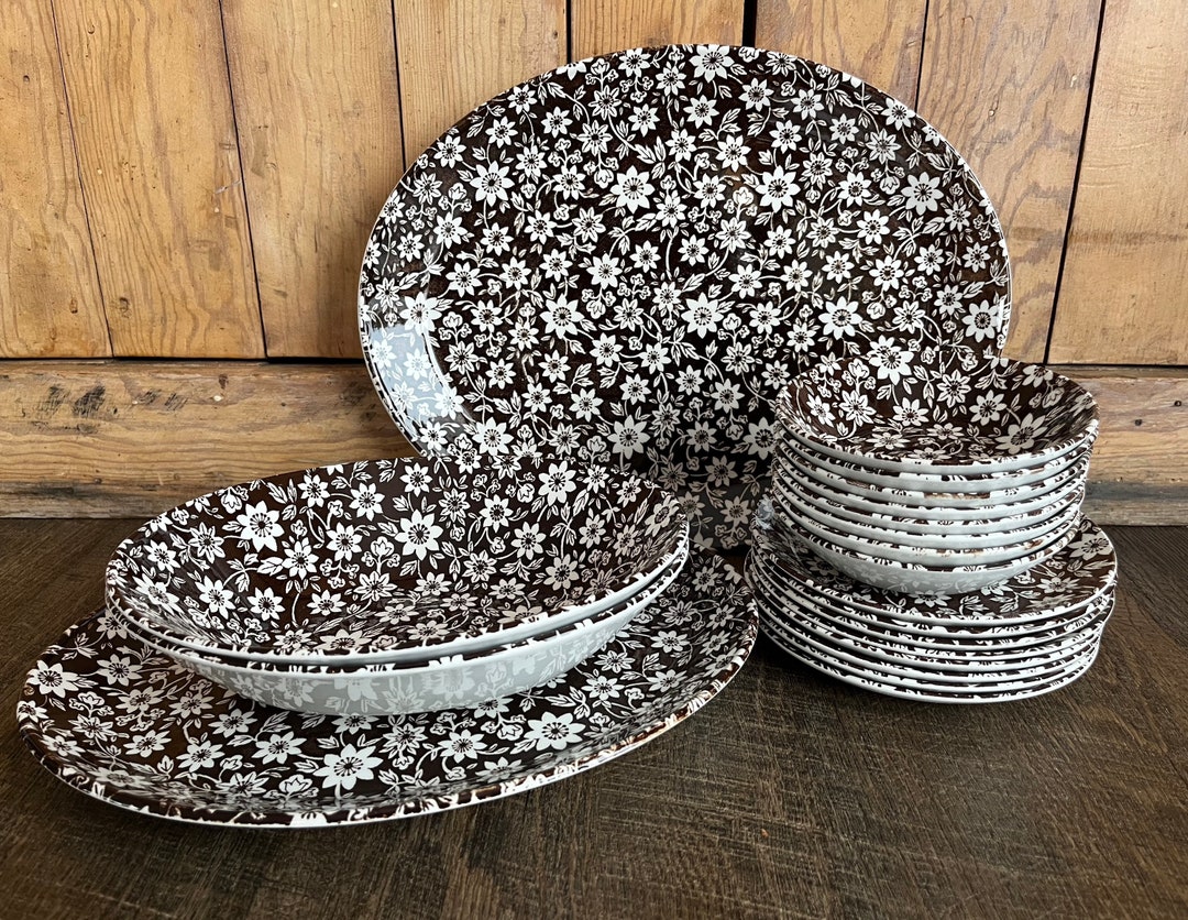 20 Pc. country Cupboard Set Johnson Brothers Etsy