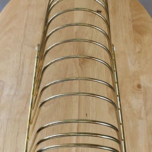 Retro Wire Vinyl Record Storage Rack Record Album Holder Wire Brass ...