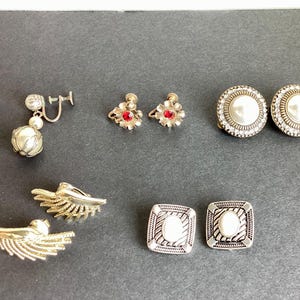 Vintage Clip-on Earrings - Screw Back Earrings - Quality Vintage Jewlery- Evening Wear Accessories - Collectable Earrings - Fancy Jewlery